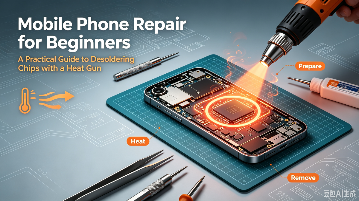 Mobile Phone Repair for Beginners: A Practical Guide to Desoldering Chips with a Heat Gun