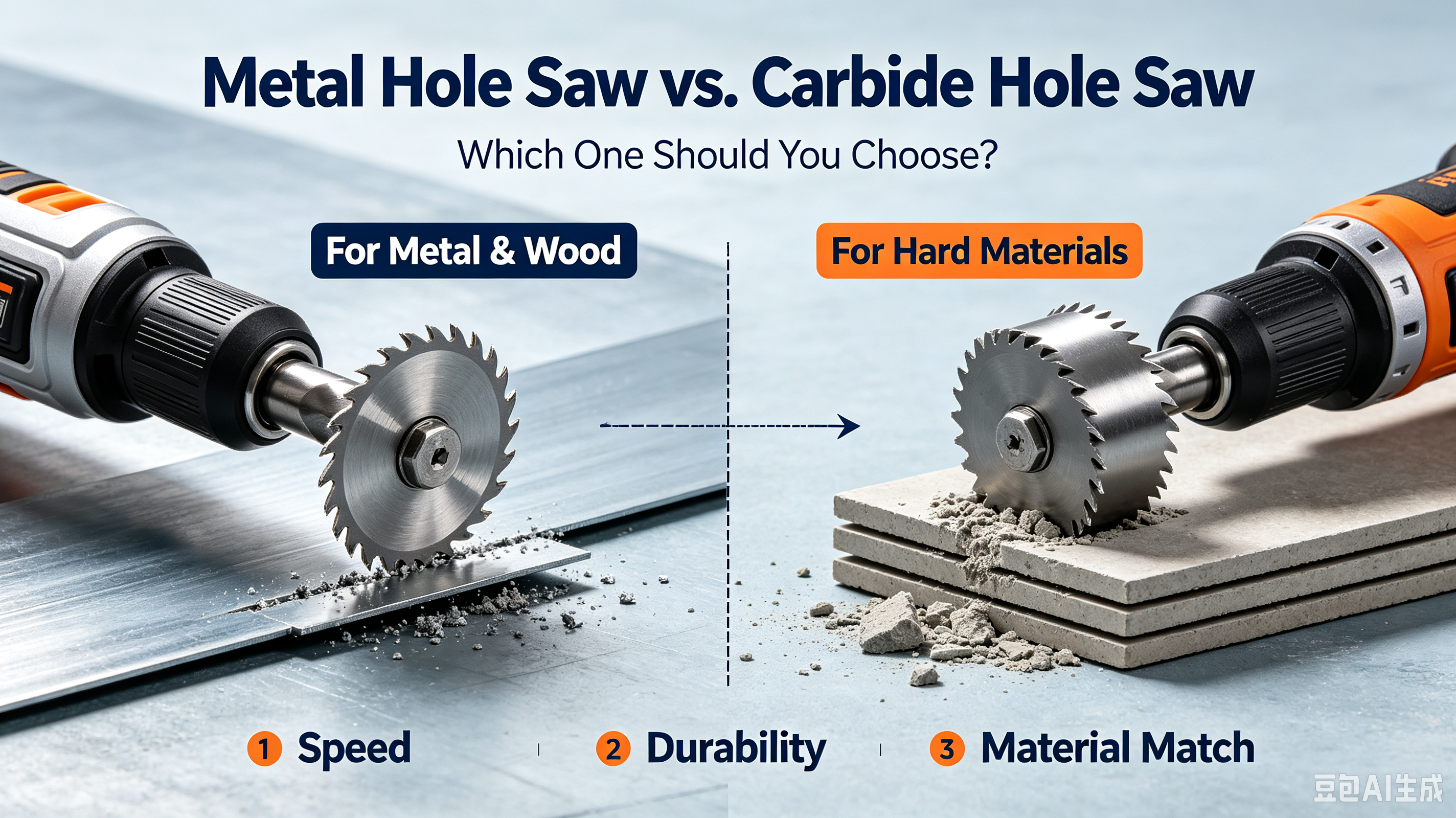 Metal Hole Saw vs. Carbide Hole Saw: Which One Should You Choose?
