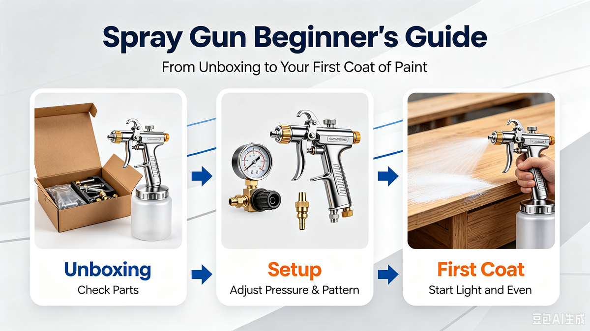 Spray Gun Beginner's Guide: From Unboxing to Your First Coat of Paint