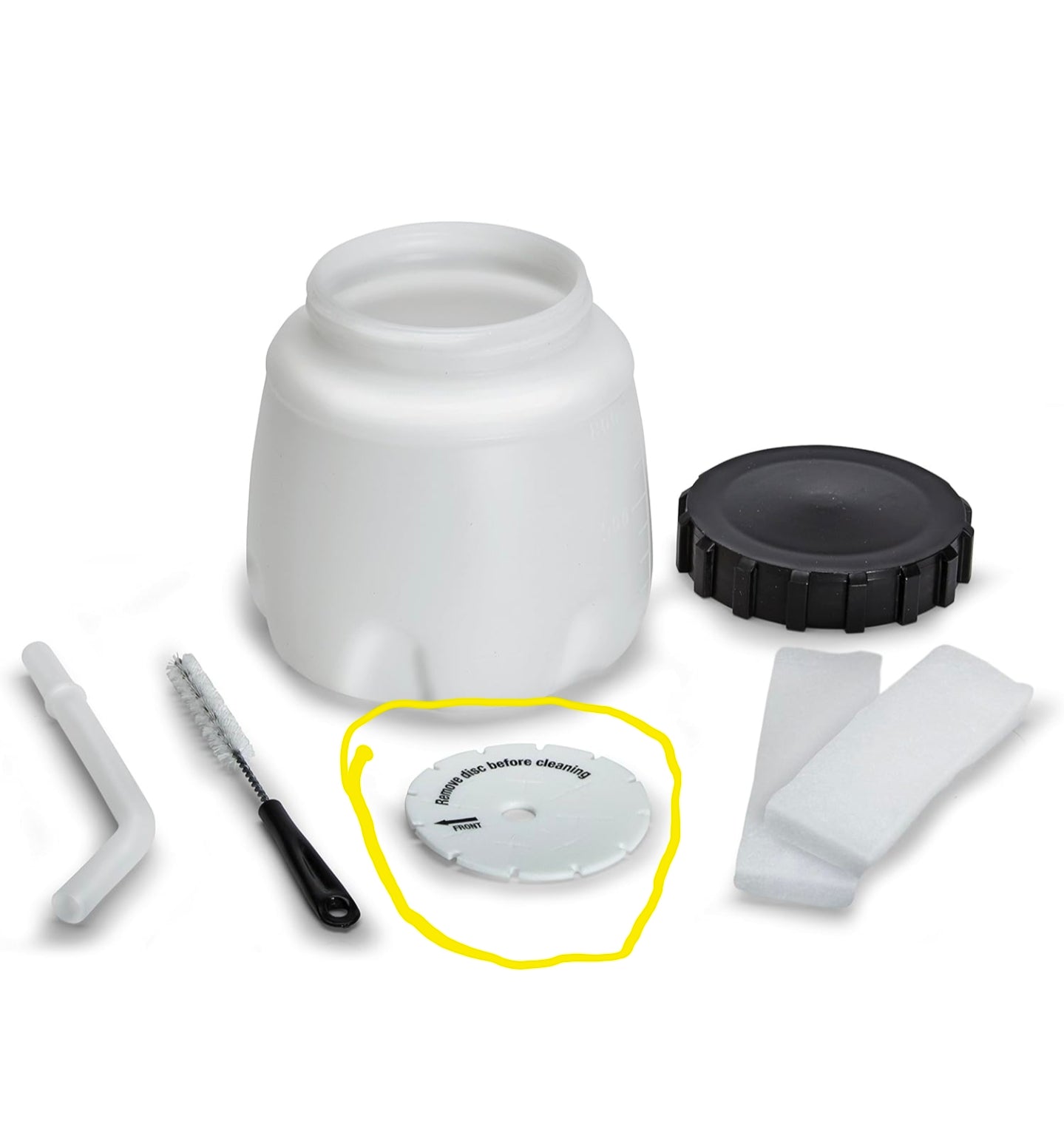 Hychika Spray Gun accessories - Spray paint gun black ring 3 pieces/set