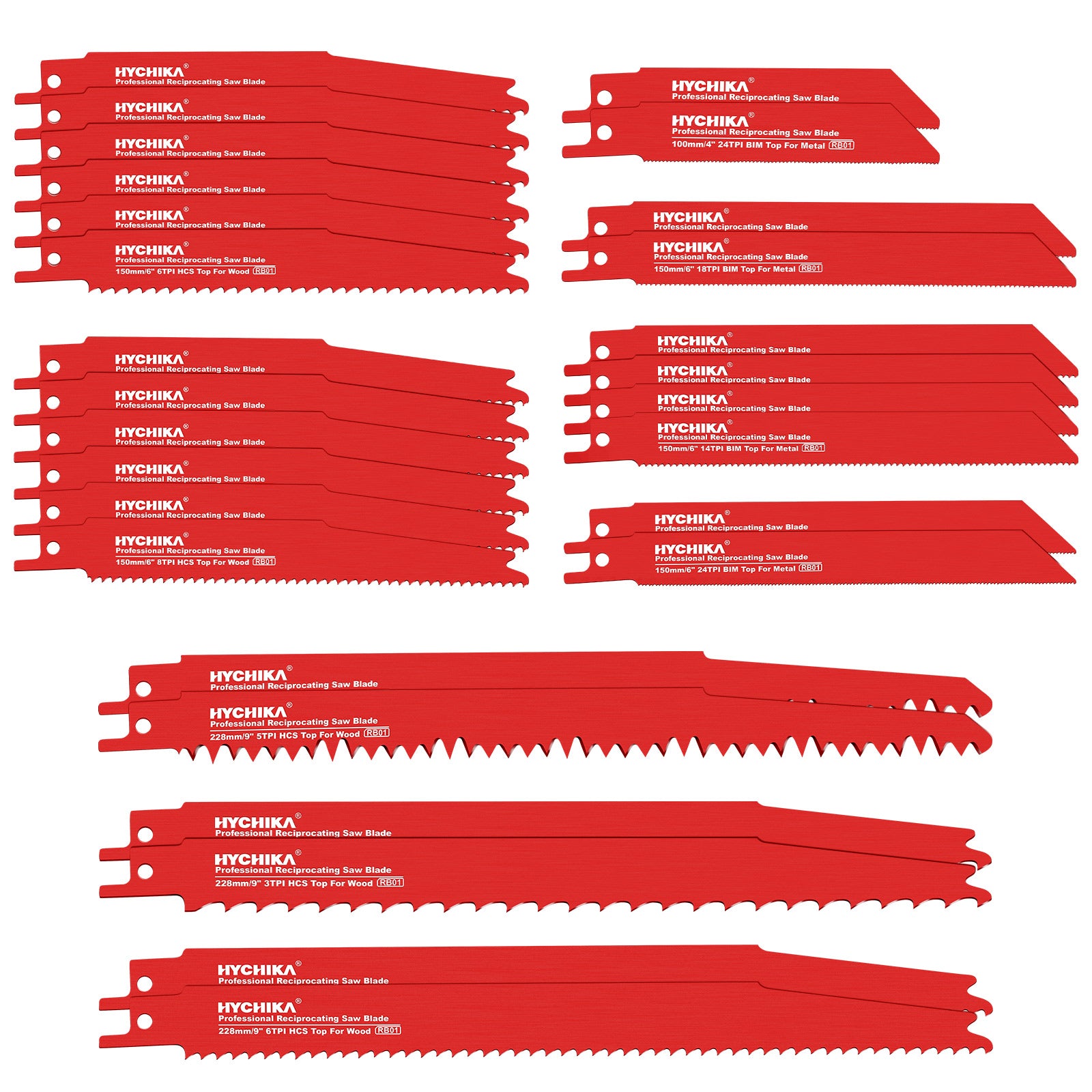 Lames de scie alternative HYCHIKA 32PCS