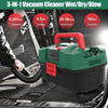 Cordless Shop Vacuum Wet and Dry, 4 Gallon Vacuum Cleaner with Blower, 18V, 4.0Ah Battery and Charger - HYCHIKA
