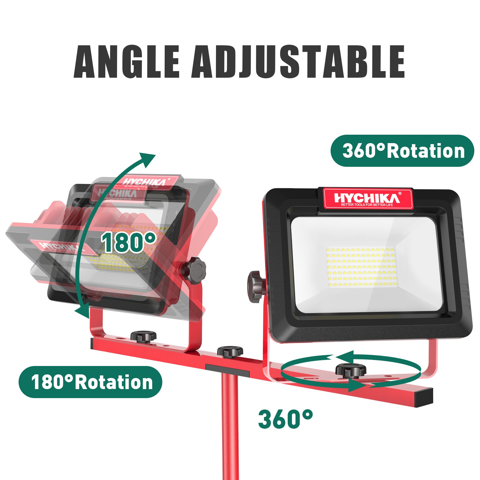 LED-Baustrahler mit Stativ 2 x 60 W (nur EU)