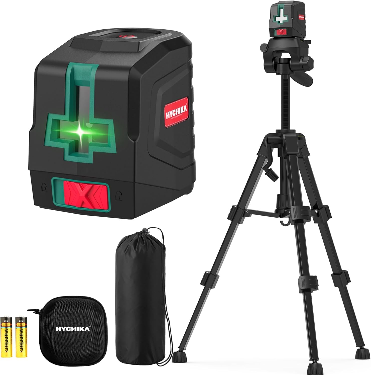 HYCHIKA Laser Level 360° Self Leveling, Laser Tool with Tripod (29-1/2 Inch)