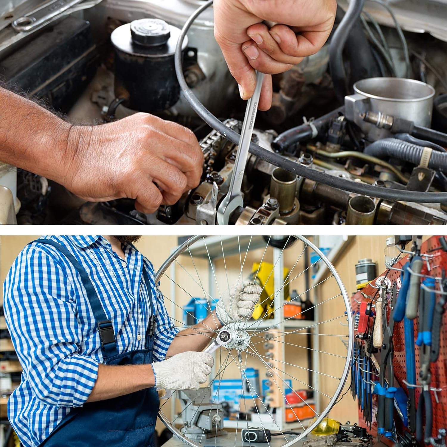 SORAKO Ratcheting Combination Wrench Cr-V Steel (12-Pcs)