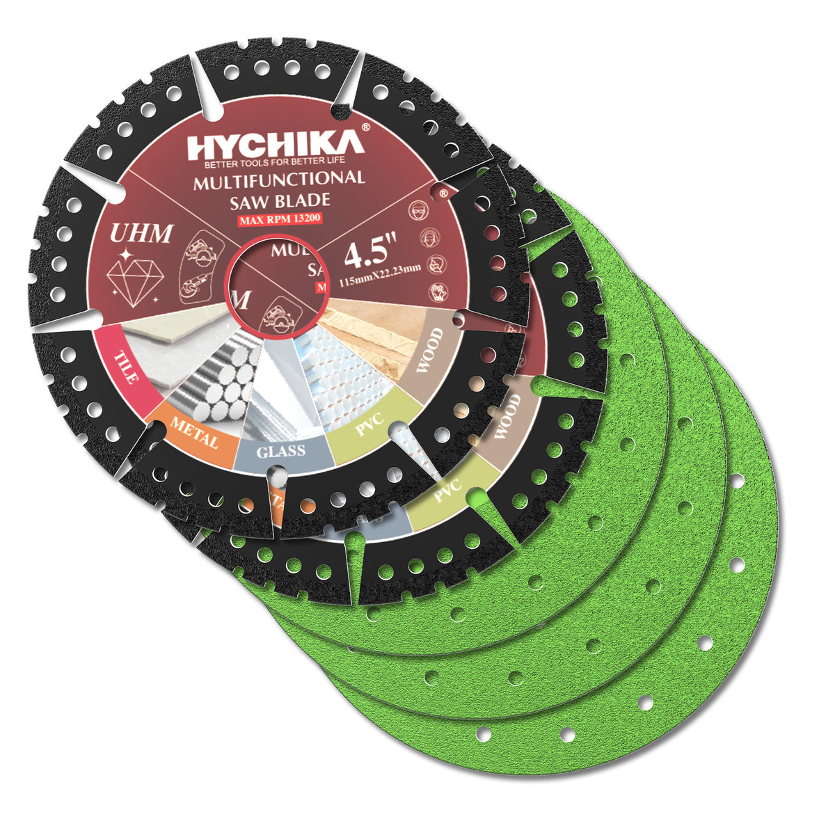 HYCHIKA 5PCS Multi-functional Saw Blade Set
