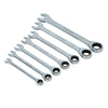 7Pcs Combination Wrench Ratchet 8-19mm Wrench Ring Wrench Open End Wrench - HYCHIKA
