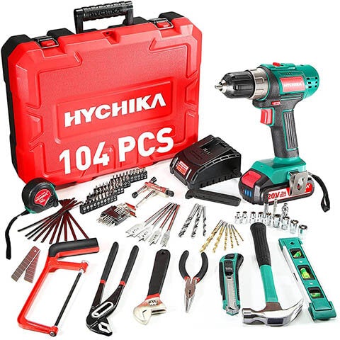 Power Tools Combo Kits for Home 20V 1500RPM - HYCHIKA