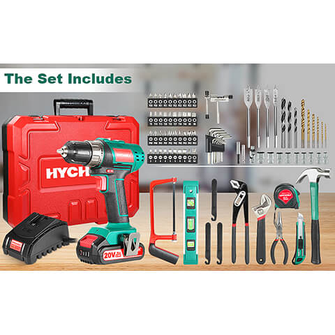 Power Tools Combo Kits for Home 20V 1500RPM - the set includes