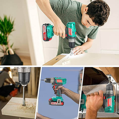 Power Tools Combo Kits for Home 20V 1500RPM - Application scenarios