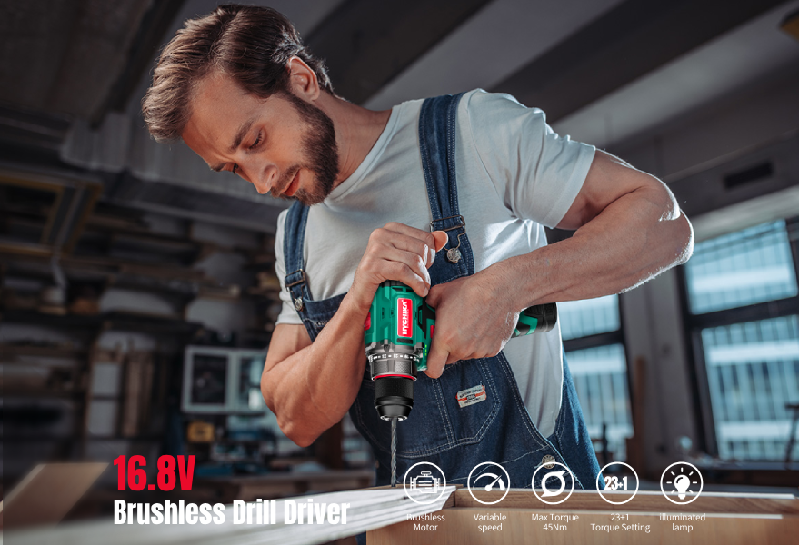 Why the HYCHIKA 16.8V Brushless Drill is the Ultimate Compact Power To