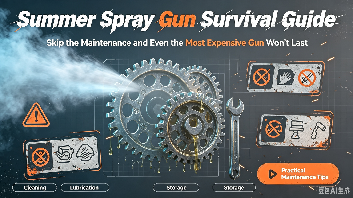 Summer Spray Gun "Survival" Guide: Skip the Maintenance and Even the Most Expensive Gun Won't Last