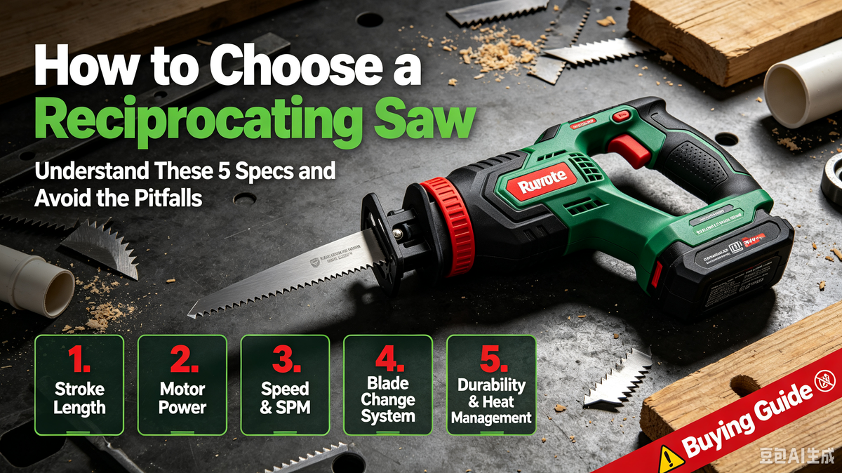 How to Choose a Reciprocating Saw: Understand These 5 Specs and Avoid the Pitfalls