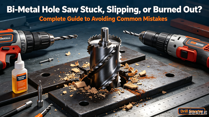 Bi-Metal Hole Saw Stuck, Slipping, or Burned Out? Complete Guide to Avoiding Common Mistakes