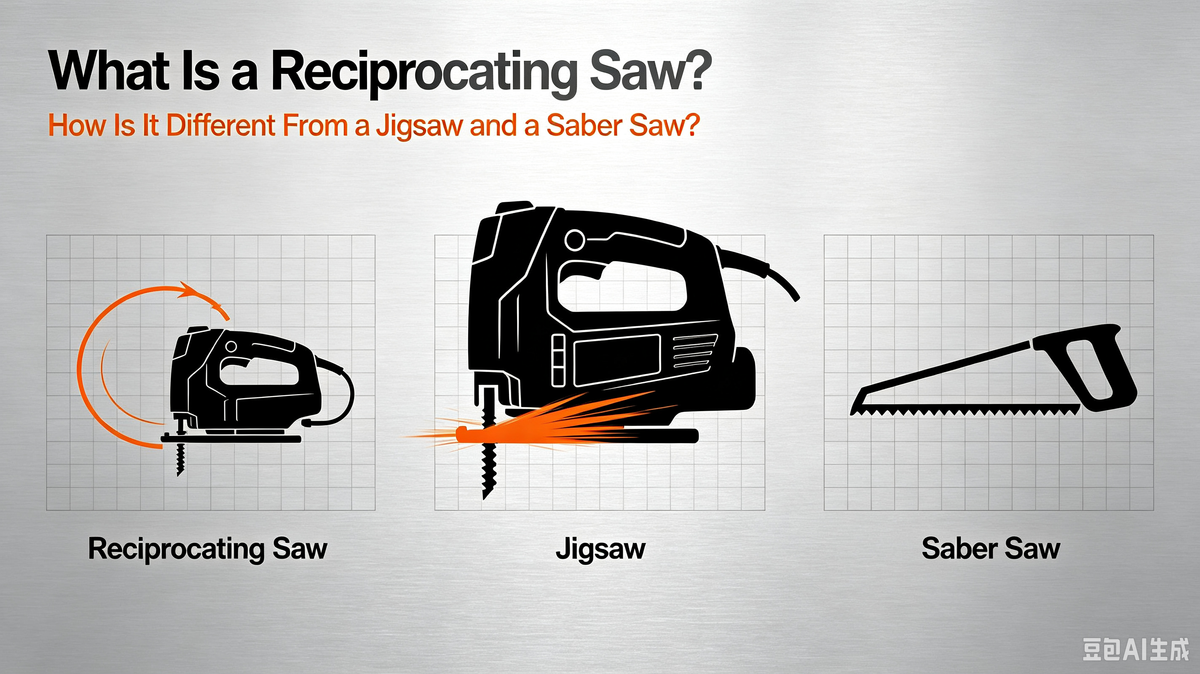 What Is a Reciprocating Saw? How Is It Different From a Jigsaw and a Saber Saw?