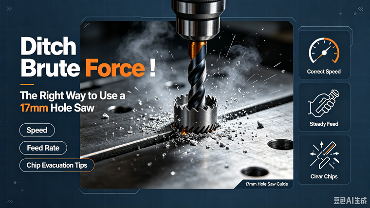 Ditch "Brute Force"! The Right Way to Use a 17mm Hole Saw: Speed, Feed Rate & Chip Evacuation Tips