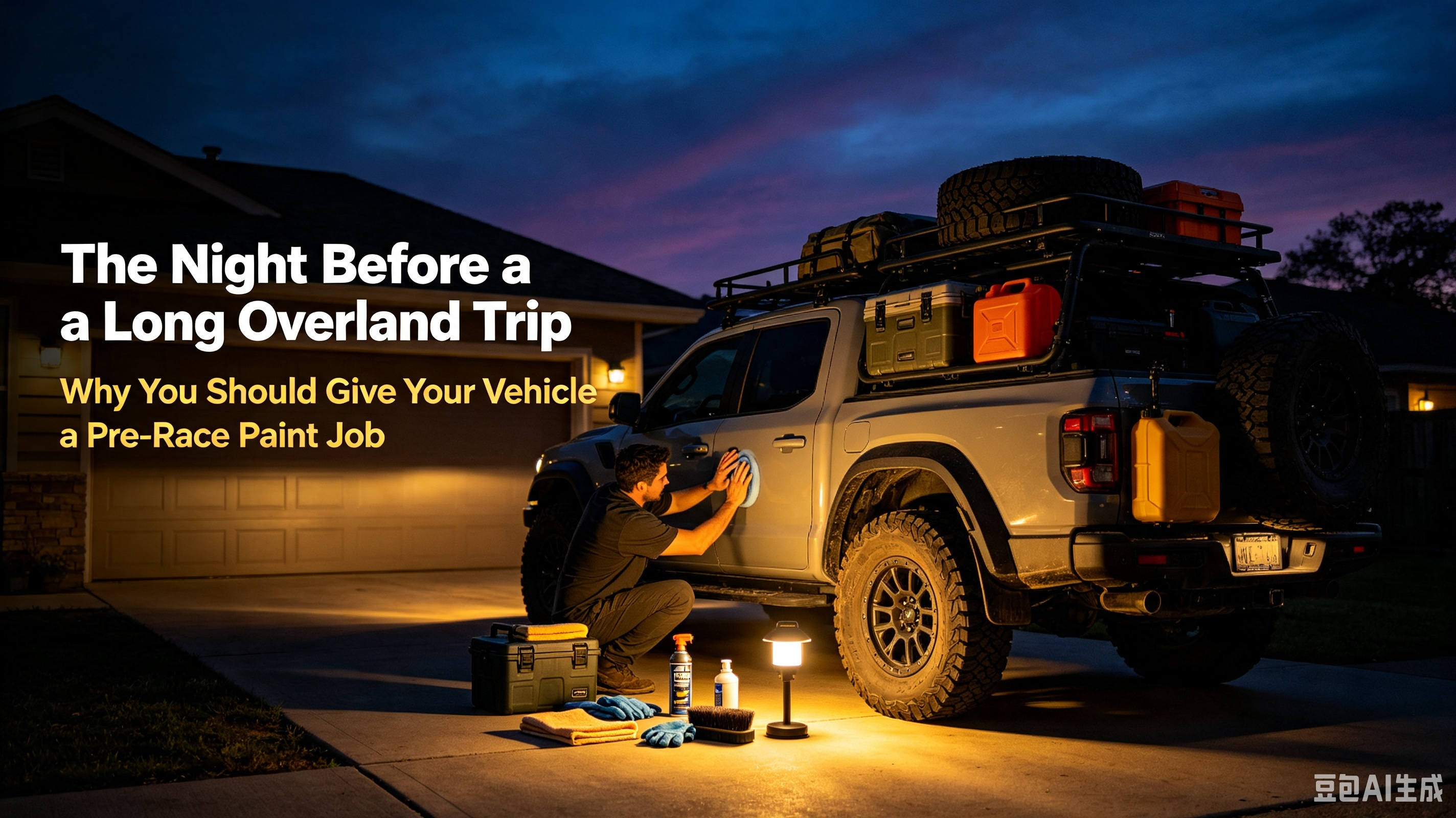 The Night Before a Long Overland Trip: Why You Should Give Your Vehicle a "Pre-Race Paint Job"