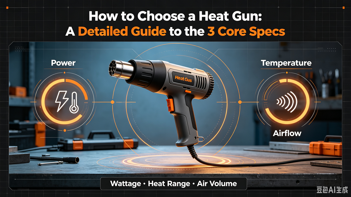 How to Choose a Heat Gun: A Detailed Guide to the 3 Core Specs — Power, Temperature & Airflow