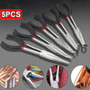 5PCS Telephone Pliers Needle Nose Pliers Extra Long Angled Automotive Tool Set - HYCHIKA