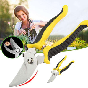 Pruning Shears Plant Scissors Trim Fruit Tree Snips Branch Garden Secateurs - HYCHIKA