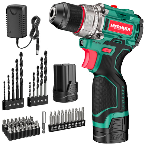 HYCHIKA 16.8V Brushless Cordless Drill Driver Set