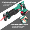 Cordless Reciprocating Saw 18V, with 2x2000mAh Batteries, 0-2800rpm Variable Speed(EU)