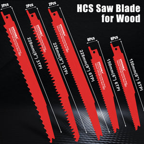 HYCHIKA 32PCS Reciprocating Saw Blades