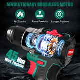 HYCHIKA 16.8V Brushless Cordless Drill Driver Set