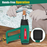 Heat Gun, 1800W Hot Air Gun Kit with 6 Nozzles