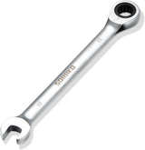 SORAKO 18mm Ratcheting Combination Wrench, Chrome Vanadium Metric Open End & Box End Wrench