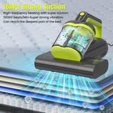HYCHIKA Mattress Vacuum Cleaner, 16kPa UV-C Bed Vacuum with HEPA Filter