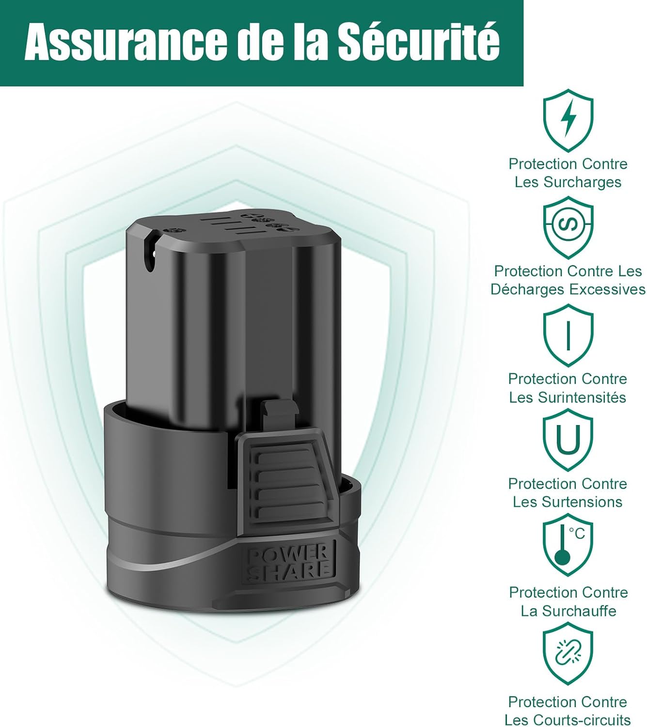 HYCHIKA 16.8V 1500mAh Power Tool Battery, Compatible with HYCHIKA 16.8V Drill