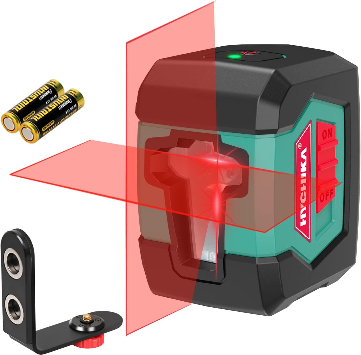 Laser Level, HYCHIKA 50 Feet Cross Line Laser, Self-Leveling with Dual Modules(US/EU)