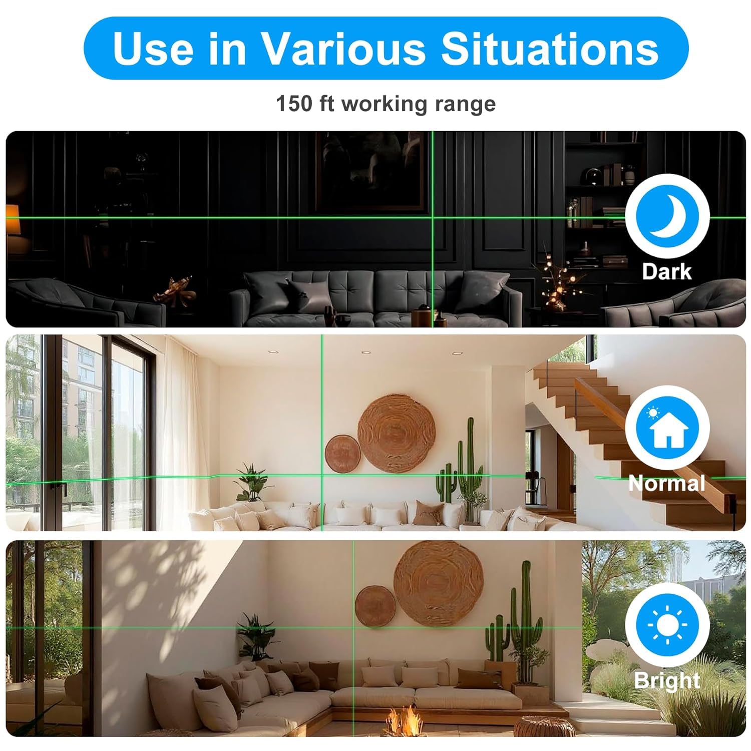 HYCHIKA Laser Level 360° Self Leveling, Laser Tool with Tripod (29-1/2 Inch)