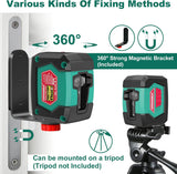 HYCHIKA Laser Level,  50 Feet Cross Line Laser, Self-Leveling with Dual Modules