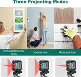 HYCHIKA Laser Level,  50 Feet Cross Line Laser, Self-Leveling with Dual Modules