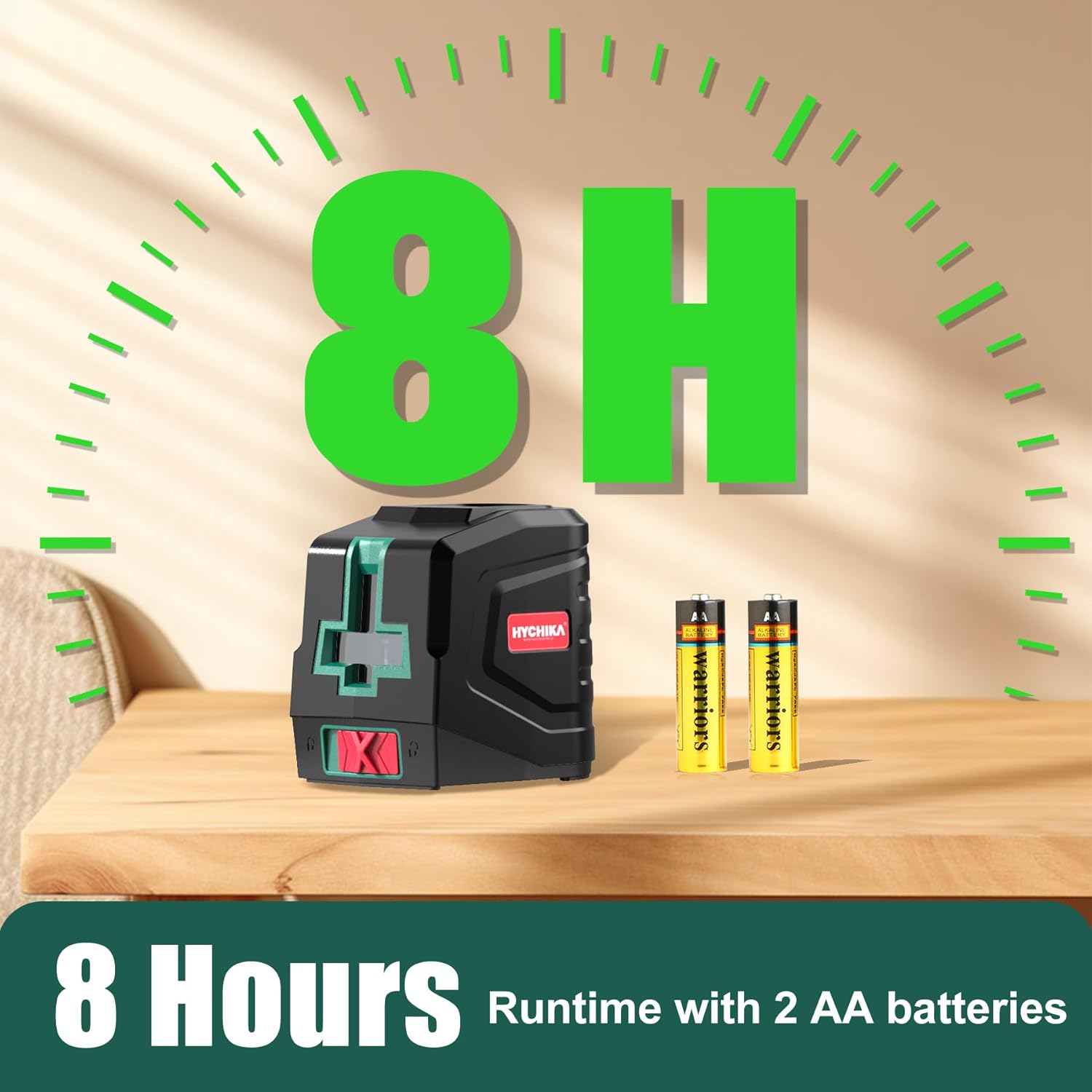 HYCHIKA Laser Level 360° Self Leveling, Laser Tool with Tripod (29-1/2 Inch)