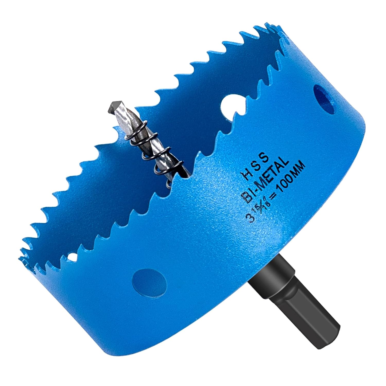 HYCHIKA Bi-Metal Hole Saw 100mm, Hole Cutter for Wood, Iron, Aluminum, Plasterboard, Pipes, Plastic, Fiberboard