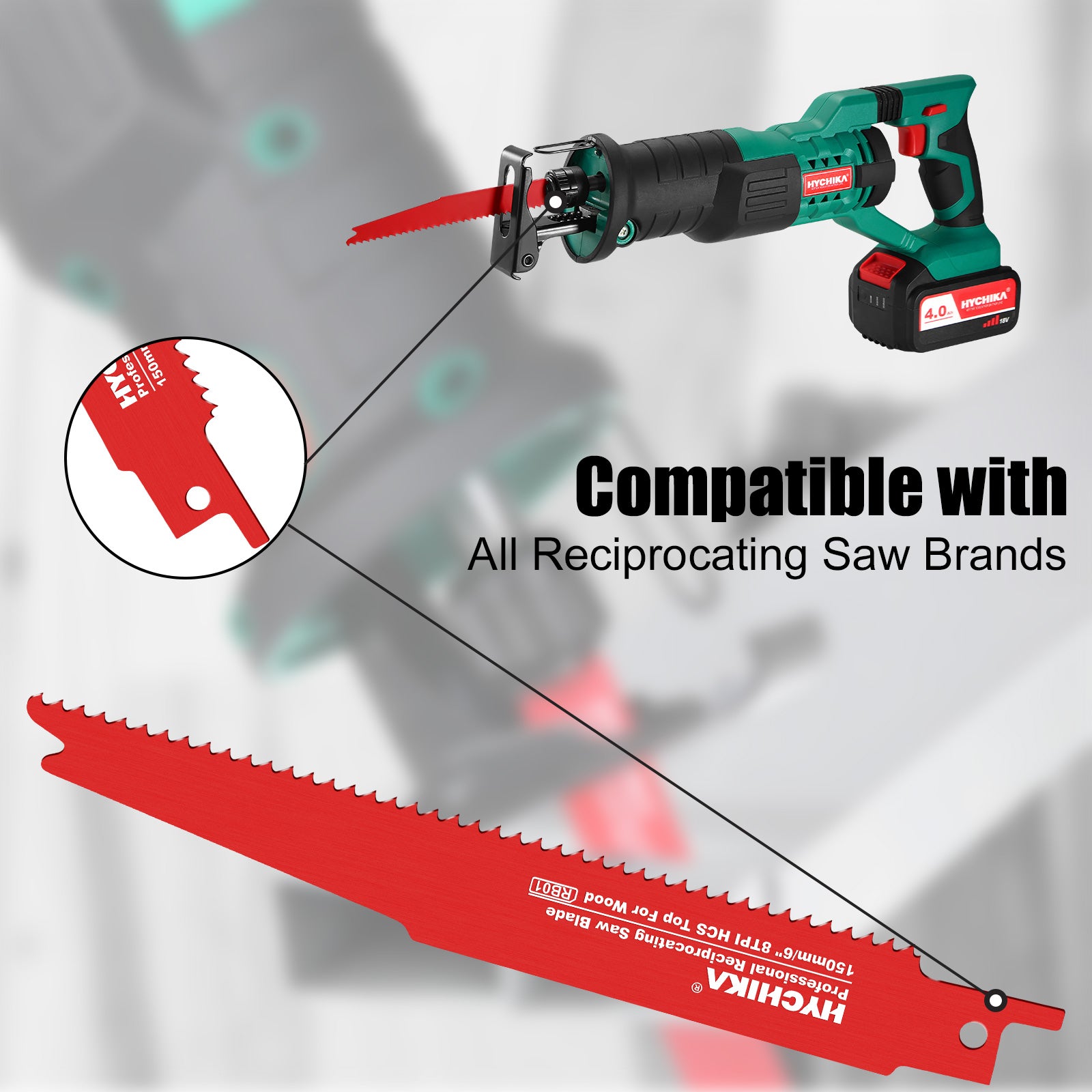 HYCHIKA 32PCS Reciprocating Saw Blades