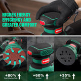 Sorako 350W Random Orbital Sander, 5-Inch Variable Speed Wood Sander