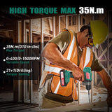 Cordless Drill Driver Set with 2000mAh Battery, 1500RPM, 20V/18V