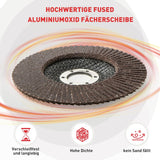 HYCHIKA 125mm Flap Discs, 120 Grit Angle Grinder Sanding Discs