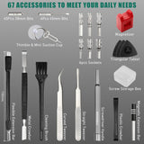 HYCHIKA 67 in 1 Precision Screwdriver Set with 46 Magnetic Bits
