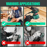 Sorako 350W Random Orbital Sander, 5-Inch Variable Speed Wood Sander