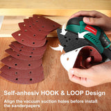 HYCHIKA 200W Electric Sander with Dust Collector, 12PCS Sandpapers, 14000RPM