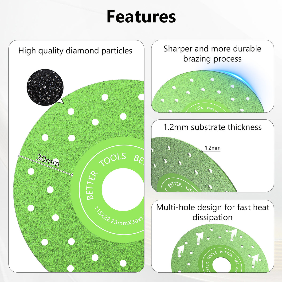 HYCHIKA 5PCS Multi-functional Saw Blade Set