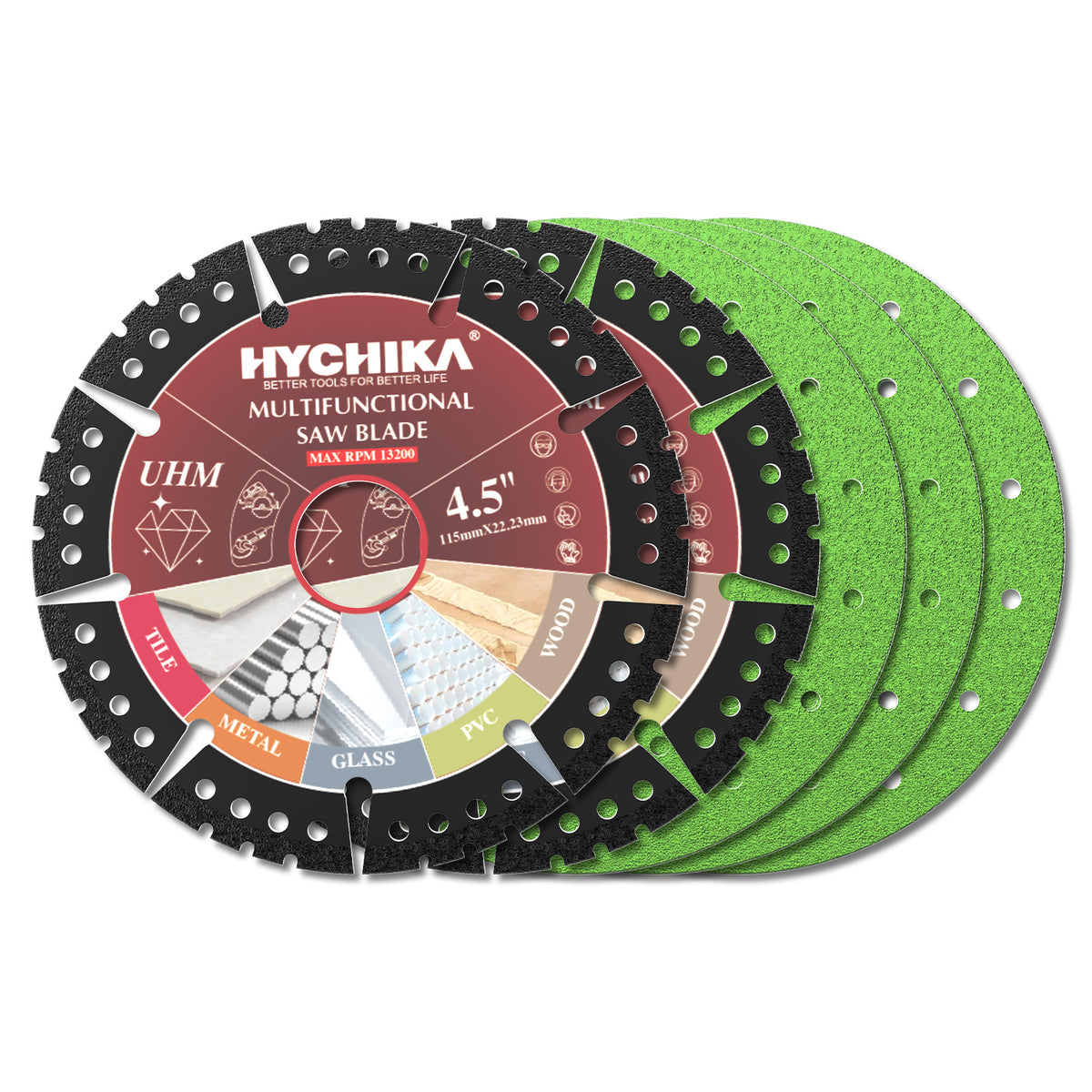 HYCHIKA 5PCS Multi-functional Saw Blade Set