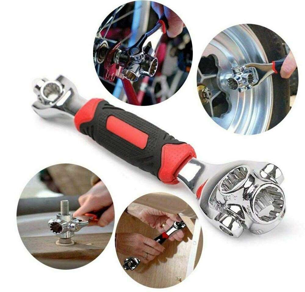 52 in 1 Universal Socket Wrench for All Size Spline Bolt Torx 360° Rotating Head - HYCHIKA