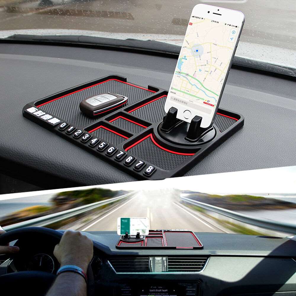 Anti-slip mat 360° car mobile phone holder car dashboard smartphone holder - HYCHIKA