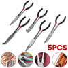 5PCS Telephone Pliers Needle Nose Pliers Extra Long Angled Automotive Tool Set - HYCHIKA